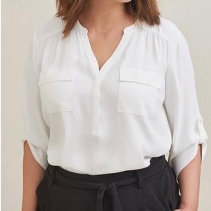 NWT georgette 3/4 sleeve Harper blouse from torrid size 2